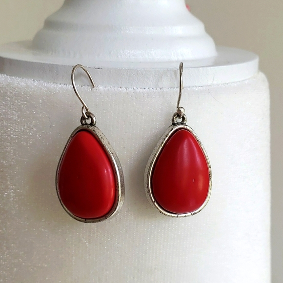Lucky Brand Jewelry - NWOT Lucky Brand Red Coral Earrings